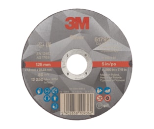 Disco de Corte 3M SILVER (CubitronII) - 125 x 1,6 – 51792