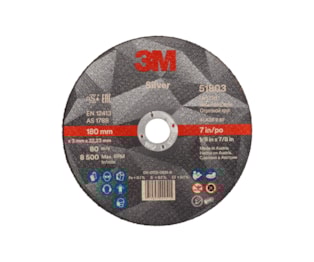 Disco de Corte 3M SILVER (CubitronII) - 180 x 3 - 51803