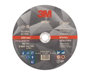 Disco de Corte 3M SILVER (CubitronII) - 230 x 3 - 51806 3M