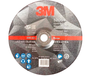 Disco de Corte/Desbaste 3M Silver - 230 mm x 4,2 mm Cubitron II - 52054