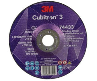 Disco Rebarbar Cubitron 3 - 150 x 7 - 74433 Gouge 3M