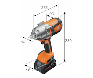 Aparafusadora de Impacto ASCD 18-1000W34 AS Select