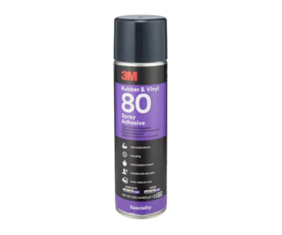 Adesivo em spray para borracha e vinil 80, amarelo, 500 ml