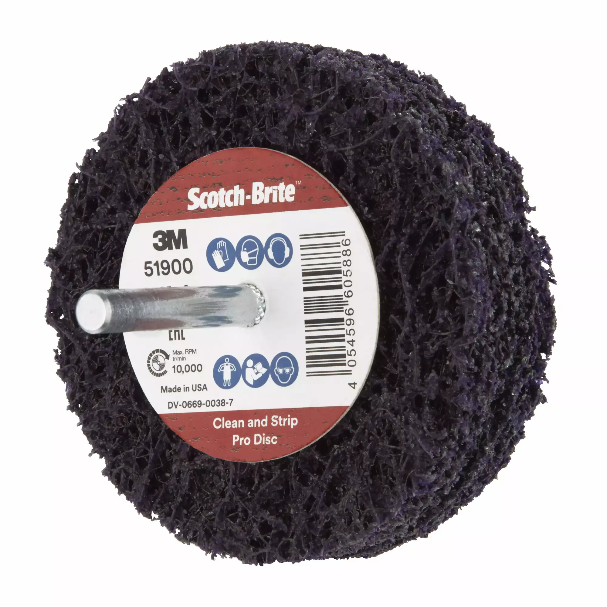 Scotch-Brite™ Disco Clean and Strip XT Pro, XA-ZS, 75 mm x 25 mm x 6mm, S XCRS