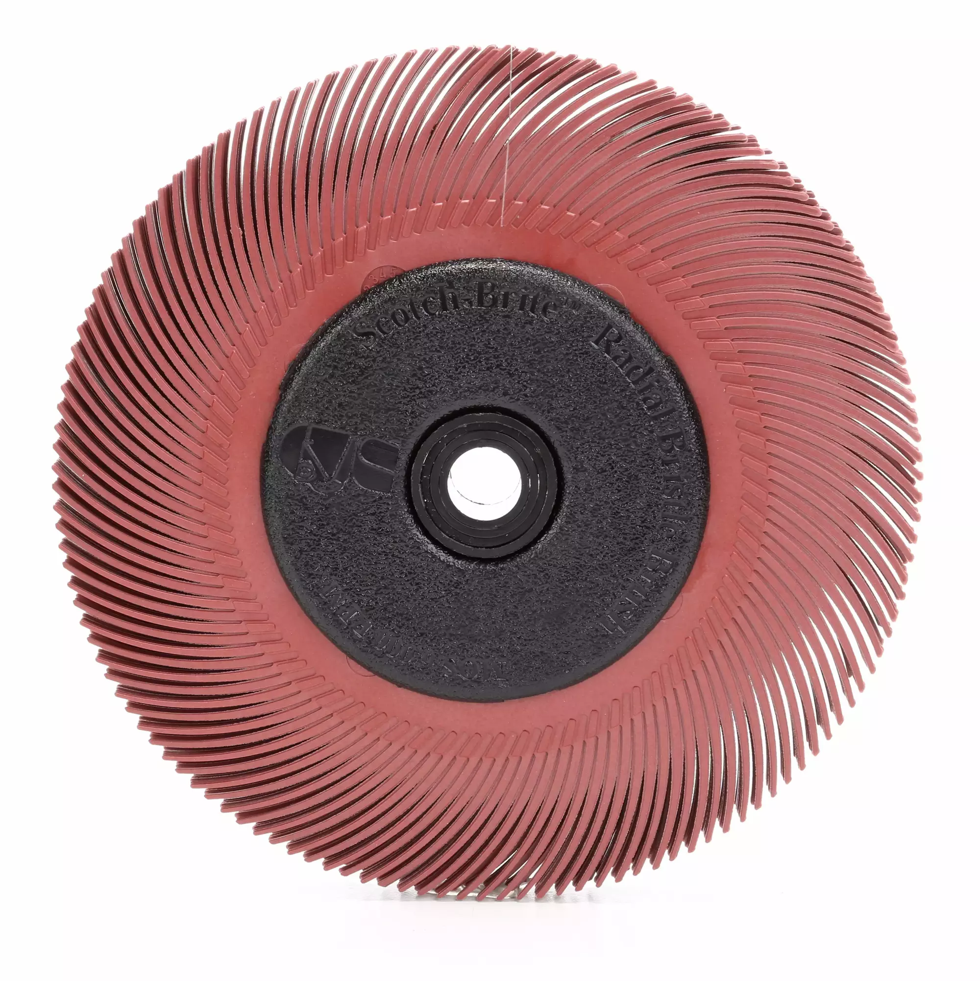 Scotch-Brite™ Tipo A de escovas de cerdas radiais Bristle™ BB-ZB, 152 mm x 12.7 mm x 25.4 mm, P80 com Adaptador