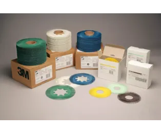 3M Segmentos de Escovas Radial Bristle de 150mm P80 Amarelo Tipo A (púas rectas orientadas)
