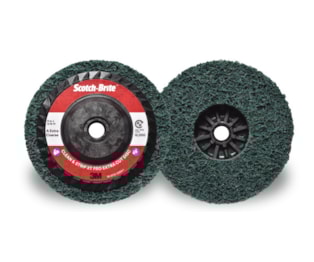 O Disco Scotch-Brite™ Clean and Strip XT Pro Extra Cut, XC-RD, Quick Change, 125 mm x M14, A XCRS