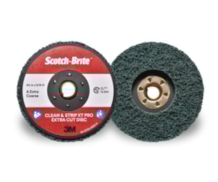 O Disco Scotch-Brite™ Clean and Strip XT Pro Extra Cut, XC-DB, 115 mm x 22 mm, A XCRS