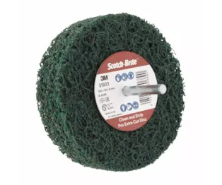 O Disco Scotch-Brite™ Clean and Strip XT Pro Extra Cut, XB-ZS, 100 mm x 25 mm x 6 mm, A XCRS