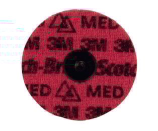 Scotch-Brite™ Roloc™ Precision Surface Conditioning Disc, PN-DR, Medium, TR, 101.6 mm, 25/inner, 100 ea/Case, Dispenser Pack