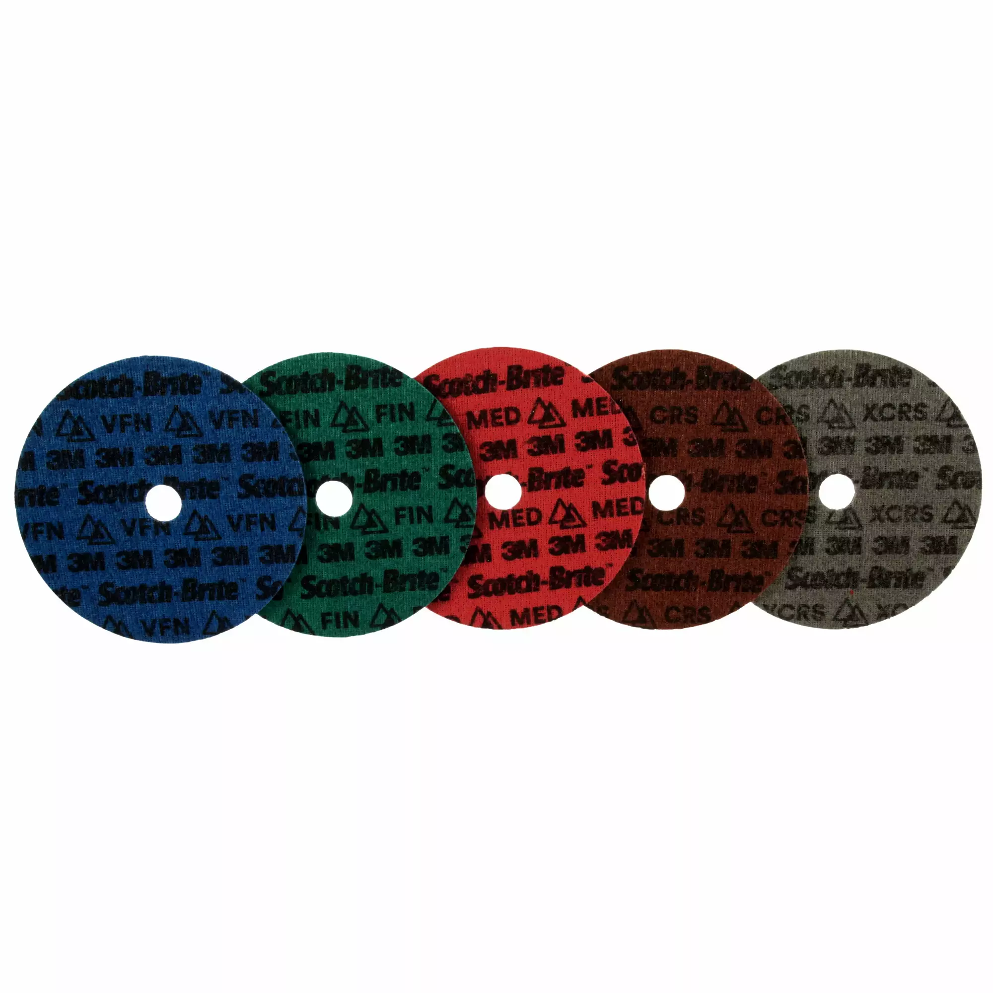 Scotch-Brite™ Precision Surface Conditioning Disc, PN-DH, Medium, 125 mm  x NH, 25 per inner, 100 per case