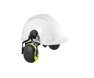 Protectores auriculares de capacete 3M™ PELTOR™ X4P5 com ancoragem de alta visibilidade P5E 32db