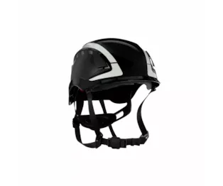 3M™ SecureFit™ Elmetto, X5012V-CE, nero, ventilato, rifrangente, marchio CE, 4 unità/cartone