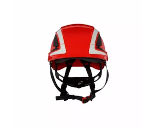 3M™ SecureFit™ Elmetto, X5005V-CE, rosso, ventilato, rifrangente, marchio CE, 4 unità/cartone