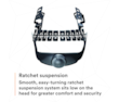 3M™ SecureFit™ Elmetto, X5007VE-CE, arancione, ventilato, 1000 VCA, marchio CE, 4 unità/cartone