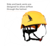 3M™ SecureFit™ Elmetto, X5001V-CE, giallo, ventilato, 1000 VCA, marchio CE, 4 unità/cartone