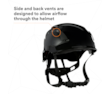 3M™ SecureFit™ Elmetto, X5012VE-CE, nero, ventilato, 1000 VCA, marchio CE, 4 unità/cartone