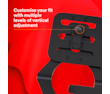 3M™ SecureFit™ Elmetto, X5005VE-CE, rosso, ventilato, 1000 VCA, marchio CE, 4 unità/cartone