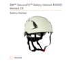 3M™ SecureFit™ Elmetto, X5001VE-CE, bianco, ventilato, 1000 VCA, marchio CE, 4 unità/cartone