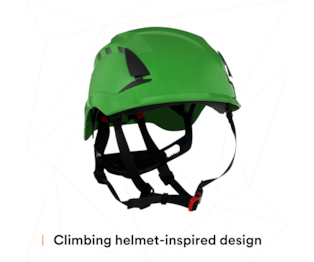 3M™ SecureFit™ Elmetto, X5004VE-CE, verde, ventilato, 1000 VCA, marchio CE, 4 unità/cartone