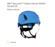 3M™ SecureFit™ Elmetto, X5003VE-CE, blu, ventilato, 1000 VCA, marchio CE, 4 unità/cartone