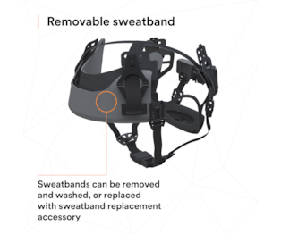 Capacete 3M™ SecureFit™, X5003VE-CE, azul, ventilado, 1000 VAC, marcação CE, 4 unidades/caixa