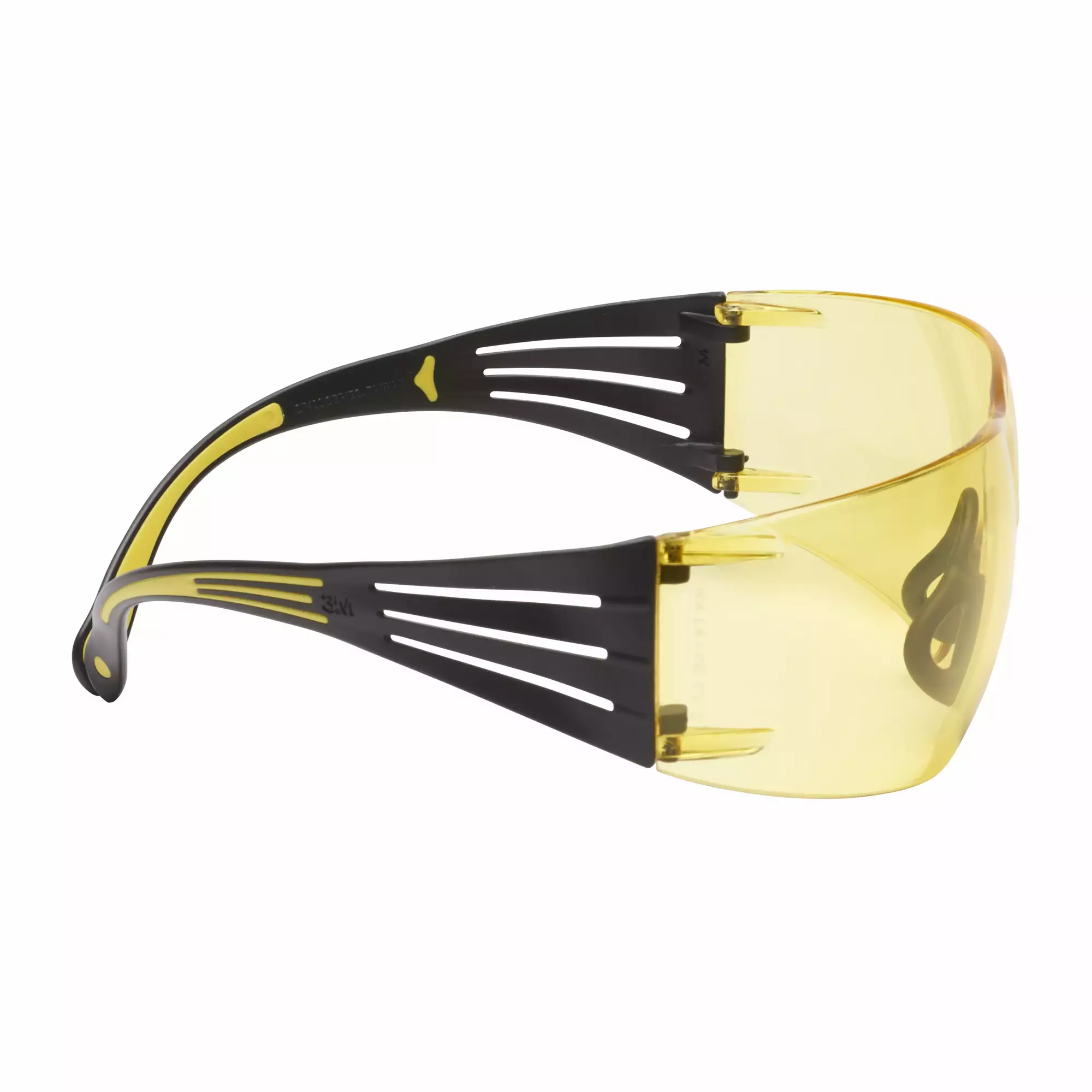 Óculos de Proteção 3M™ SecureFit™ 400, Armação Amarela/Preta e Antiembaciamento, Lentes Âmbar Scotchgard™, SF403SGAF-YEL EU