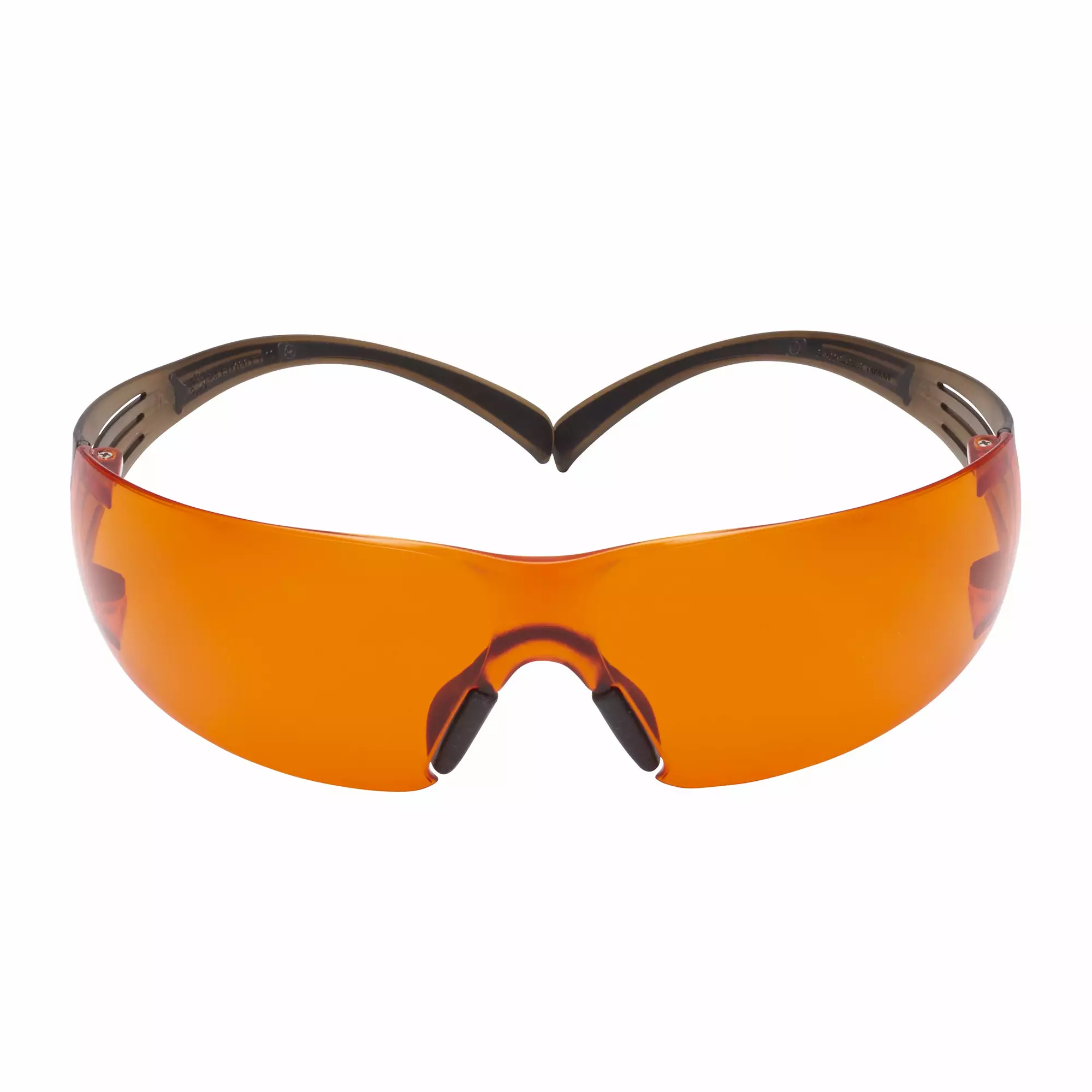 Óculos de Proteção 3M™ SecureFit™ 400, Armação Preta/Castanha, Antiembaciamento, Lentes Laranja Scotchgard™ SF406SGAF-BLA EU