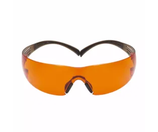 Óculos de Proteção 3M™ SecureFit™ 400, Armação Preta/Castanha, Antiembaciamento, Lentes Laranja Scotchgard™ SF406SGAF-BLA EU
