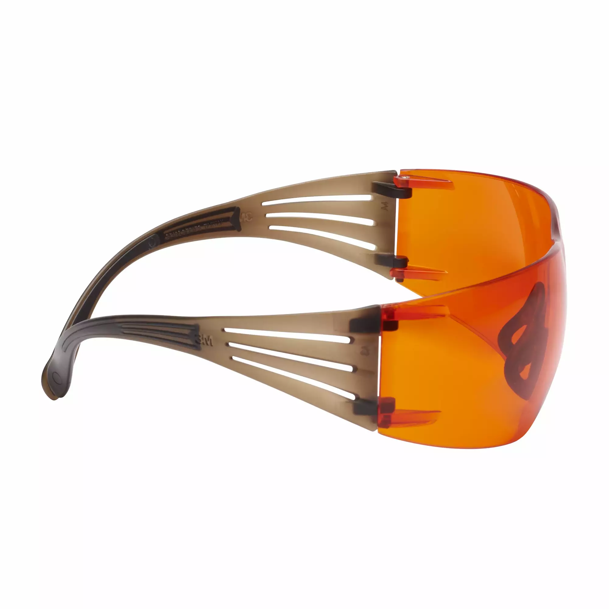Óculos de Proteção 3M™ SecureFit™ 400, Armação Preta/Castanha, Antiembaciamento, Lentes Laranja Scotchgard™ SF406SGAF-BLA EU