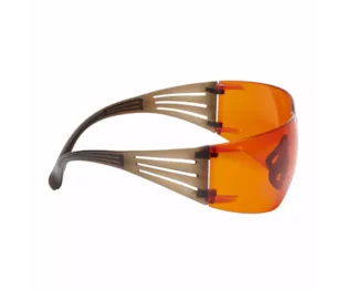 Óculos de Proteção 3M™ SecureFit™ 400, Armação Preta/Castanha, Antiembaciamento, Lentes Laranja Scotchgard™ SF406SGAF-BLA EU