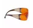 Óculos de Proteção 3M™ SecureFit™ 400, Armação Preta/Castanha, Antiembaciamento, Lentes Laranja Scotchgard™ SF406SGAF-BLA EU