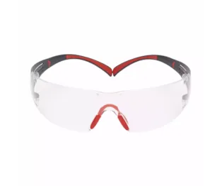 Óculos de Proteção 3M™ SecureFit™ 400, Armação Vermelha/Cinzenta, Antiembaciamento Scotchgard™, Lentes Transparentes, SF401SGAF-RED EU