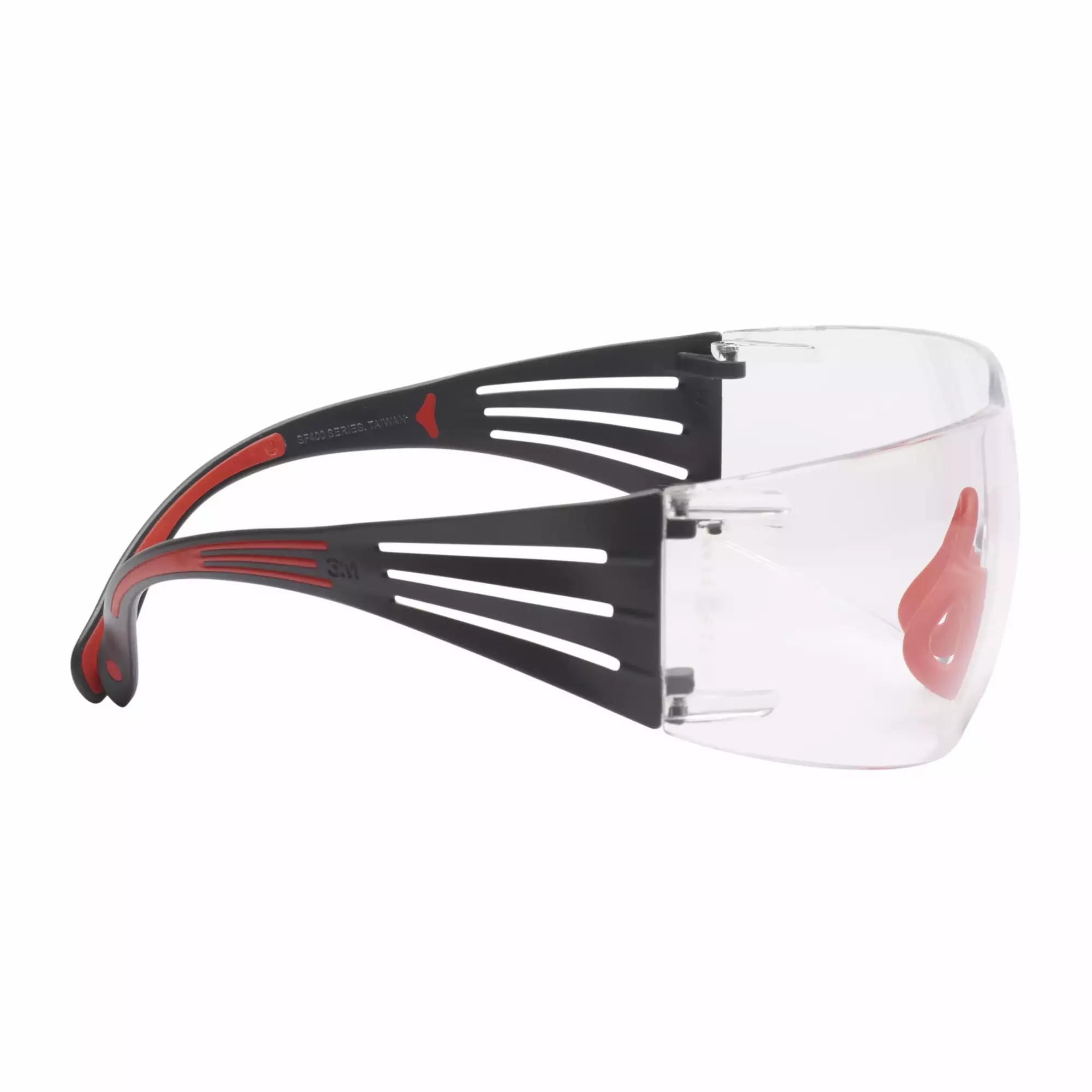 Óculos de Proteção 3M™ SecureFit™ 400, Armação Vermelha/Cinzenta, Antiembaciamento Scotchgard™, Lentes Transparentes, SF401SGAF-RED EU