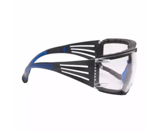 Óculos de Proteção 3M™ SecureFit™ 400, Armação Azul/Cinzenta, Espuma e Antiembaciamento, Lentes Incolores, Scotchgard™ SF401SGAF-BLU-F EU