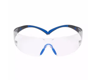 Óculos de Proteção 3M™ SecureFit™ 400, Armação Azul/Cinzenta, Antiembaciamento Scotchgard™, Lentes Transparentes, SF401SGAF-BLU EU