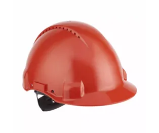 3M™ Capacete, Uvicator, Roleta, Ventilado, Banda Absorvente em Plástico, Vermelho, G3000NUV-RD