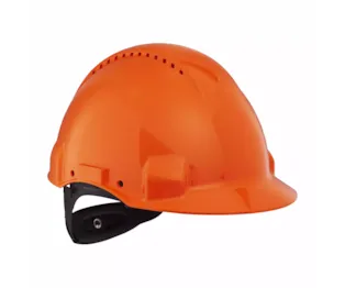3M™ Capacete, Uvicator, Roleta, Ventilado, Banda Absorvente em Plástico, Laranja, G3000NUV-OR