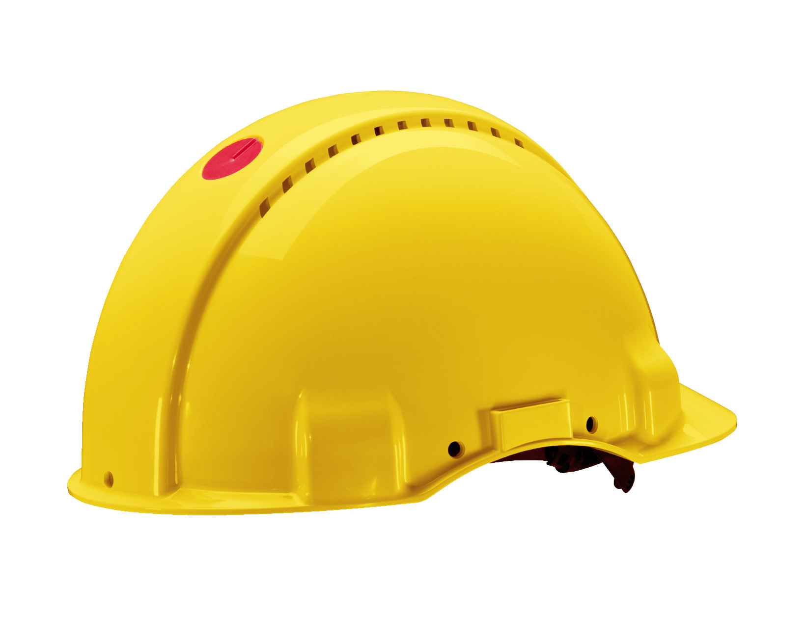 3M™ Capacete, Uvicator, Roleta, Não ventilado, Dielétrico 440 V, Banda Absorvente em Plástico, Amarelo, G3001NUV-GU