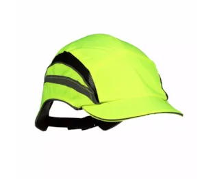3M™ First Base™ 3 Bump Cap 2021866, Classic, High Visibility, Yellow Reduced Peak, 55mm, 20 ea/Case