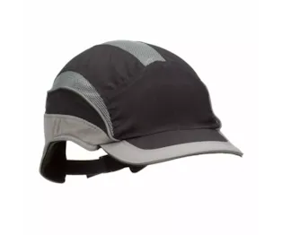 3M™ First Base™ 3 Bump Cap 2031219, Elite, Black/Grey, Reduced Peak, 55mm, 20 ea/Case