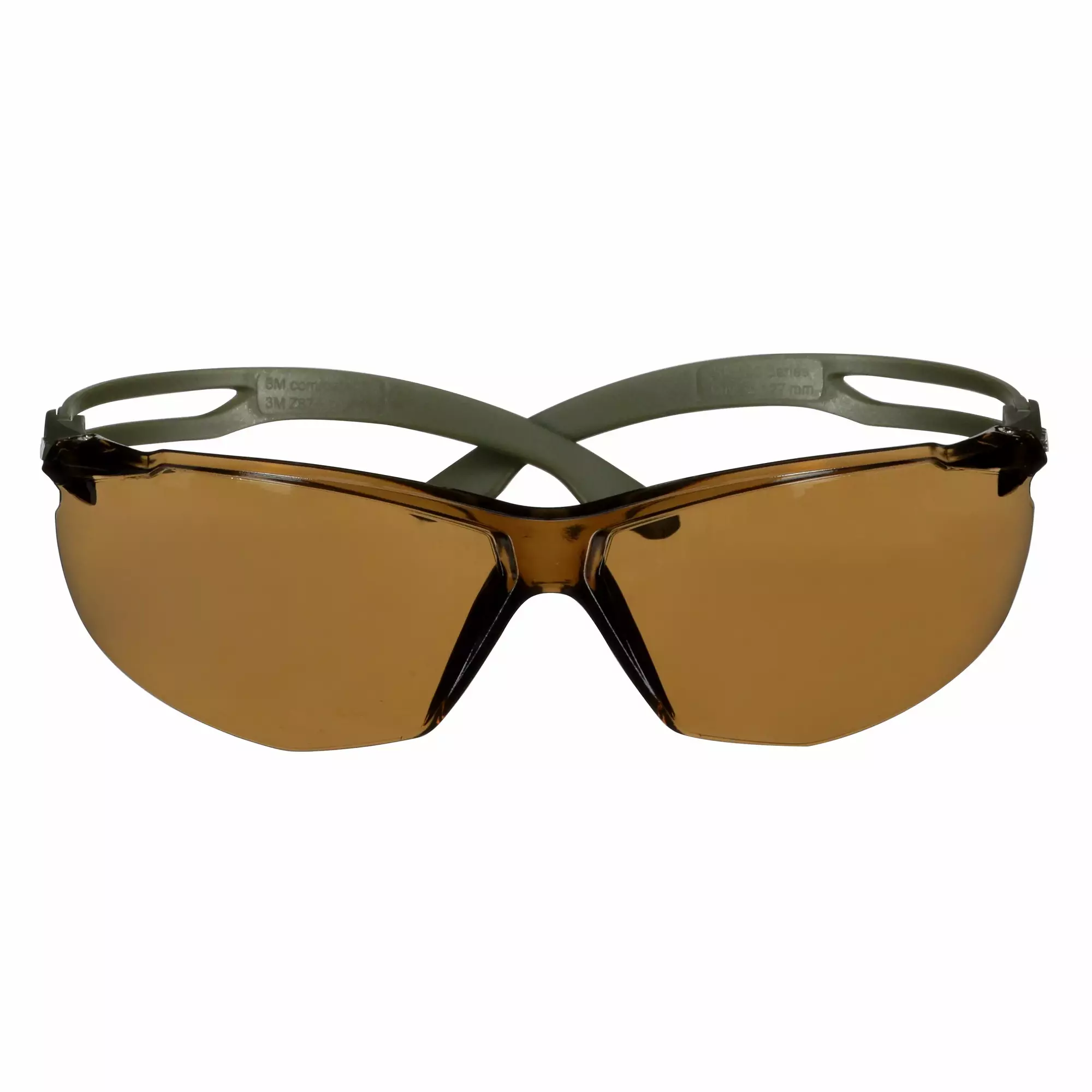 3M™ SecureFit™ 500 Series, Dark Green, Scotchgard™ Anti-Fog/Anti-Scratch Coating (K&N),Brown Lens, SF505SGAF-DGR