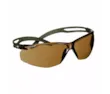 3M™ SecureFit™ 500 Series, Dark Green, Scotchgard™ Anti-Fog/Anti-Scratch Coating (K&N),Brown Lens, SF505SGAF-DGR