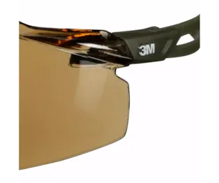 3M™ SecureFit™ 500 Series, Dark Green, Scotchgard™ Anti-Fog/Anti-Scratch Coating (K&N),Brown Lens, SF505SGAF-DGR