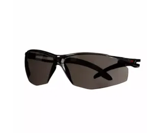 3M™ SecureFit™ 500 Series, Black, Scotchgard™ Anti-Fog/Anti-Scratch Coating (K&N), Grey AF-AS Lens, SF502SGAF-BLK