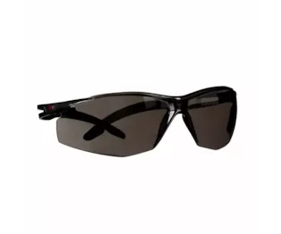 3M™ SecureFit™ 500 Series, Black, Scotchgard™ Anti-Fog/Anti-Scratch Coating (K&N), Grey AF-AS Lens, SF502SGAF-BLK