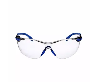 3M™ Solus™ 1000 Safety Glasses, Blue/Black Frame, Scotchgard™ Anti-Fog/Anti-Scratch Coating (K&N), Indoor/Outdoor Light Grey lens, S1107SGAF-EU