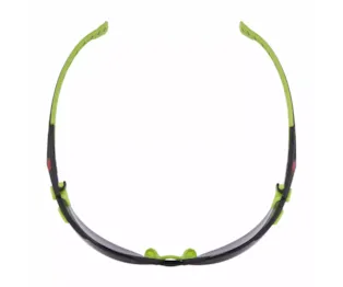 Óculos de Proteção 3M™ Solus™, estrutura Verde/Preta, Antiembaciamento Scotchgard™, Lente Cinzenta, S1202SGAF-EU