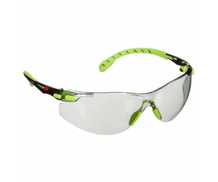 3M™ Solus™ 1000 Safety Glasses, Green/Black Frame, Scotchgard™ Anti-Fog/Anti-Scratch Coating (K&N), Indoor /Outdoor Light Grey lens, S1207SGAF-EU