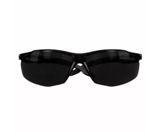3M™ SecureFit™ 500 Safety Glasses, Green/Black frame, Anti-Scratch + (K), IR 5.0 Grey  lens, SF550ASP-GRN-EU, 20/Case